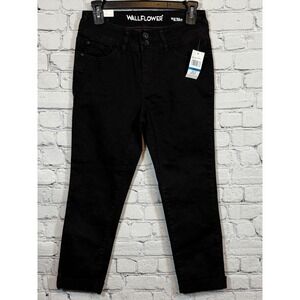 Wallflower Black Crop Jeans Ultra Fit Denim Pants Size 9/29‎
